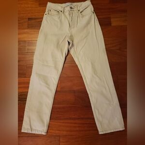 Everlane Tan The Cheeky Jean Organic Cotton Button Fly Size 24 Crop Jeans